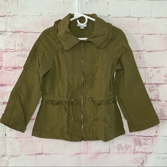 LOFT Olive Green Light Jacket - Picture 5 of 13